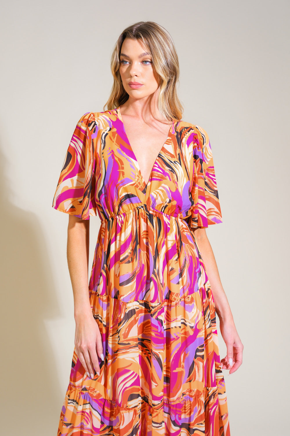 REFRESHING VIBE WOVEN MAXI DRESS Flying Tomato
